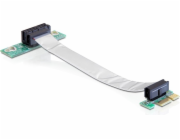 DeLOCK Riser Karte PCI Express x1 > x1 mit flexiblem Kabel 13 cm links gerichtet, Riser Card