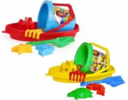 Technická loď, Písové hračky Boat Bucket Accessories Techno 2889 P12 Mix Cena za 1 ks