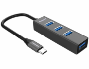 PremiumCord 5G SuperSpeed USB Hub Type C na 4x USB 3.2 Gen 1