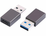 C-TECH adaptér USB 3.2 Type-C na USB A (CF/AM)