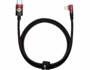 Baseus úhlový kabel USB-C - Lightning, 20W 1m, červený