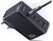 Nabíječka nabíječky Djams UP50 3XUSB-C+1XUSB GAN 100W PD Fast Charge Black/Black (US-CC163) nabíječka