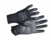 Modeco Black polyesterové rukavice potažené nitrilem vel. 10“ 1 pár - MN-06-220