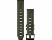 Garmin QuickFit 22 silikonový pásek na zápěstí (mechová / černá přezka) (010-13111-03)