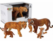 Figurka afrických zvířat LEANToys - tygr, tygří mládě (7110)