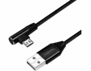 LogiLink USB-A - microUSB USB kabel 0,3 m černý (CU0141)
