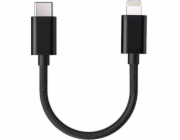 FiiO USB-C - Lightning USB kabel 0,1 m černý