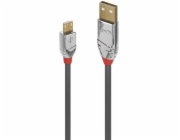 Lindy USB-A - microUSB USB kabel 5 m šedý (36654)