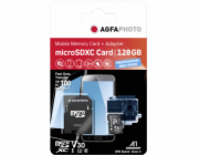 AgfaPhoto MicroSDXC UHS I  128GB Prof. High Speed U3 + Adapter