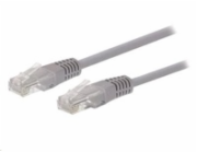 C-TECH kabel patchcord Cat5e, UTP, šedý, 7,5m
