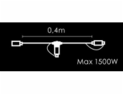 Kabel SC-PLRS-1-04M-240V - Černý, 400 mm