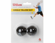 Wilson Wilson Staff Squash Yellow Dot 2 Pack Ball WRT617800 Black Jedna velikost