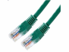 XtendLan patch kabel Cat5E, UTP - 0,25m, zelený (prodej p...