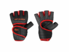 Spokey LAVA Neoprenové fitness rukavice, černo-červené, v...