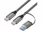 PremiumCord kabel USB-C (USB 3.2 GEN 2, 5A, 100W, 20Gbit/...