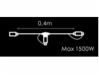 Kabel SC-PLRS-1-04M-240V - Černý, 400 mm