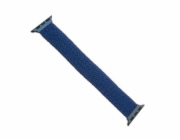 Řemínek FIXED Nylon Strap elastický nylonový pro Apple Watch 42/44mm, velikost S, modrý