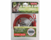 Vodítko Zolux TIE-OUT Cable, červené, 9m