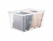 Úložný box OKKO BASIC BOX, 134 l, průhledný, 57×78×40 cm
