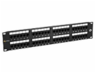 Solarix SX48-5E-UTP-BK 19" Patch panel Solarix 48 x RJ45 ...