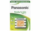 1x4 Panasonic Akku NiMH Micro AAA 750 mAh Rechargeable Ev...