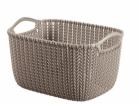 košík 30x22x17(8l)hnědý KNIT