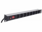 Intellinet 19" 1U Rackmount 8-Way Power Strip - German Ty...