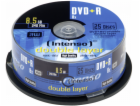 1x25 Intenso DVD+R 8,5GB 8x Speed, Double Layer Cakebox