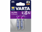 1x2 Varta Professional Lithium Mignon AA LR 6