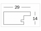 Rámeček Walther Home 30x40 dřevo, krémově bílý