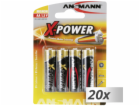 20x4 Ansmann alkalicky Mignon AA LR 6 X-Power