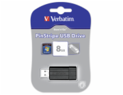 10x1 Verbatim Store n Go     8GB Pinstripe USB 2.0 black    49062