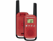 Motorola TALKABOUT T42 two-way radio 16 channels Black Red