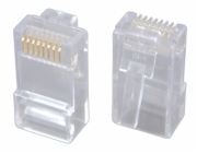 Konektor RJ45 CAT6 UTP 8p8c pro drát,100ks