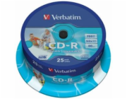 Verbatim CD-R | cakebox 25 | 700MB | 52x | Retail printable | DataLife+ AZO ]