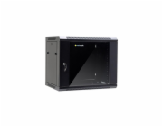 NETRACK 019-090-645-022 wall/hanging cabinet 19 9U/450 mm glass door black remov. side pan.