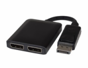 PremiumCord  adaptér DisplayPort  -  2x DisplayPort, rozšíření + zrcadlení obrazu, 4K*2K@30Hz