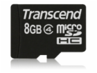 TRANSCEND MicroSDHC karta 8GB Class 4, bez adaptéru