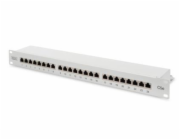 Digitus DN-91524S Digitus Patch Panel, CAT5E, stíněný, 24x 8P8C LSA, 1U, šedý