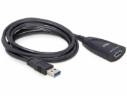 Delock USB 3.0 prodlužovací kabel A/A, samec/samice,délka 5m s aktivním zesílením