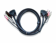 ATEN int.kabel pro KVM USB, DVI, audio,  1,8m pro CS1768, Dual Link