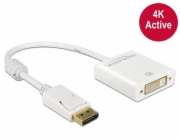 Delock Displayport to DVI Adapter - Nástroj pro převod videa - DVI - DisplayPort - bílá