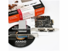 AXAGO,  PCEA-SP, PCI express karta, 2x RS232, 1x LPT, Ful...