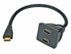 PREMIUMCORD Adaptér HDMI M - 2x F (rozdvojka, 1.3)