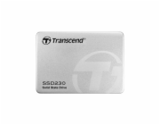 Transcend SSD230S 256GB, TS256GSSD230S TRANSCEND SSD230S 256GB SSD disk 2.5 SATA III 6Gb/s, 3D TLC, Aluminium casing, 560MB/s R, 500MB/s W, stříbrný