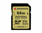 AgfaPhoto SDXC UHS I        64GB Professional High Speed U3 V30