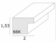 Deknudt S66KF1 P1          20x25 drevo bila s paspartou