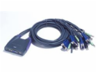 ATEN KVM switch CS-64U USB 4 PC mini, 1,8 metru