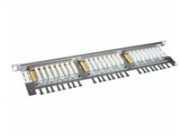 Solarix Patch panel 24xRJ45 CAT6 STP s vyvazovací lištou 0,5U SX24HD-6-STP-SL