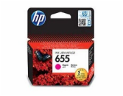 HP 655 Magenta Ink Cart, CZ111AE (600 pages)